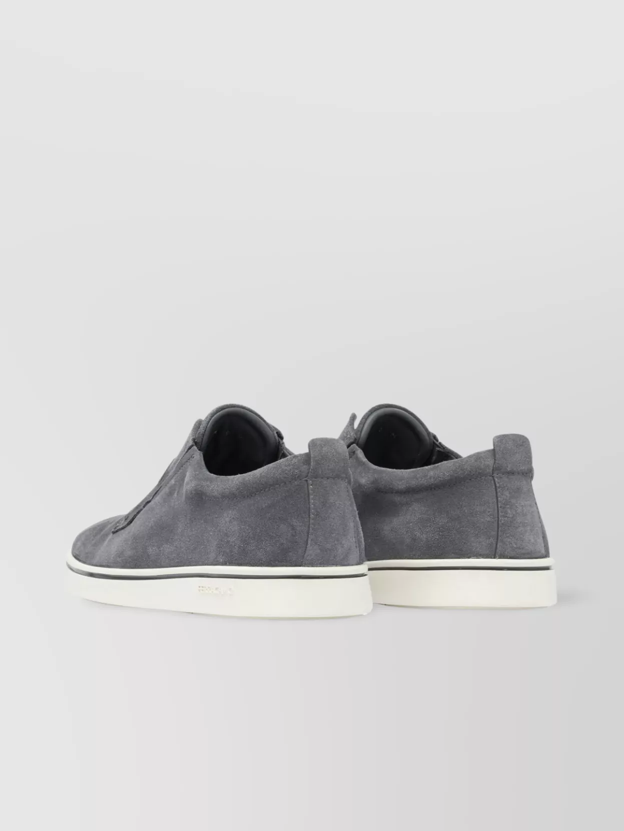 Ferragamo Slip-ons With Round Toe And Suede Upper