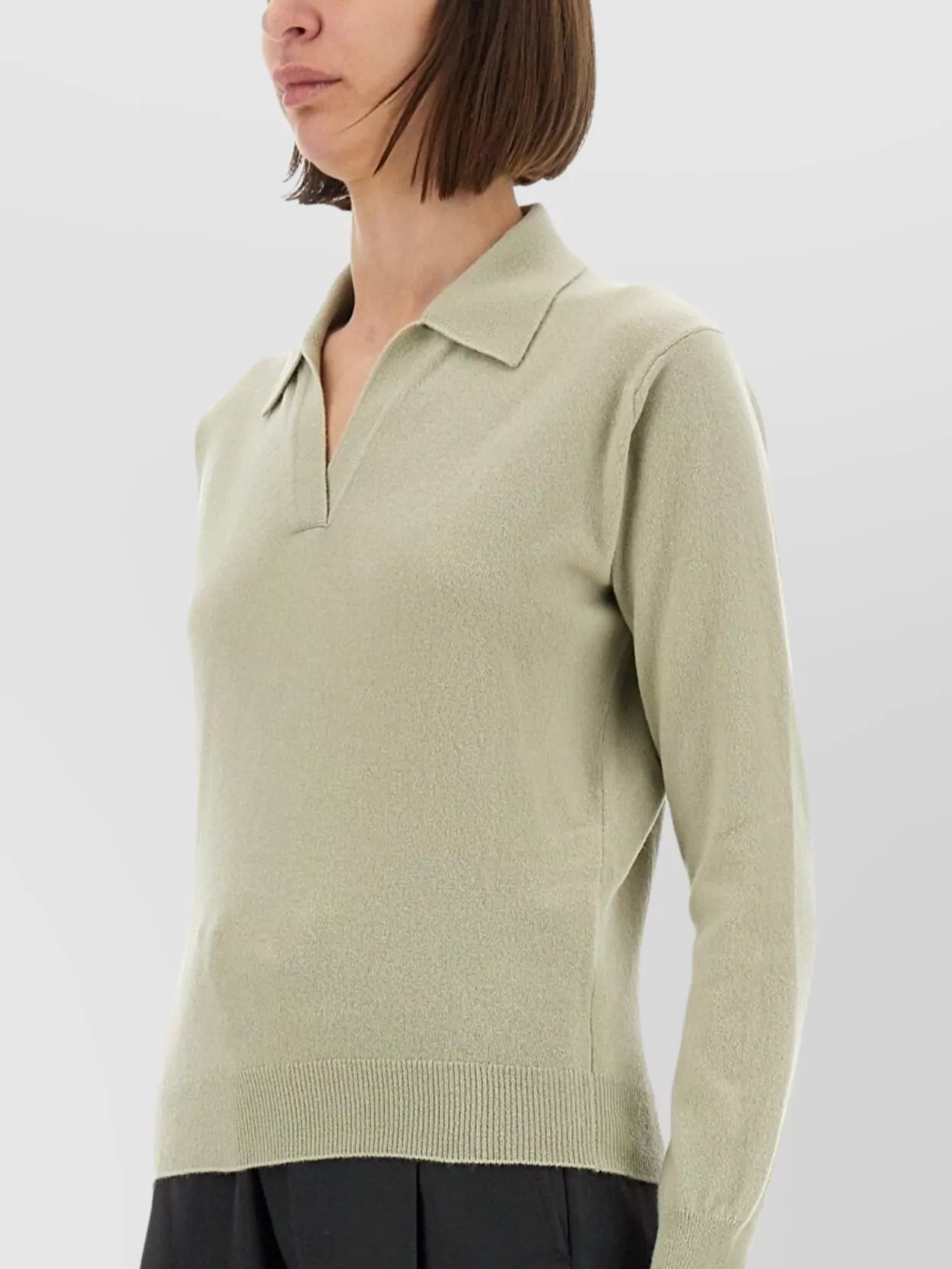 Maison Margiela Ribbed Long Sleeve Top