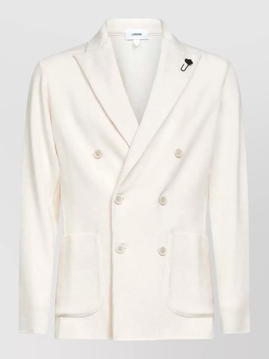 Lardini virgin wool double-breasted blazer