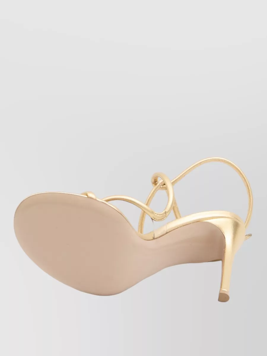 Gianvito Rossi Mamba Snake Stiletto Heel Leather Sandals