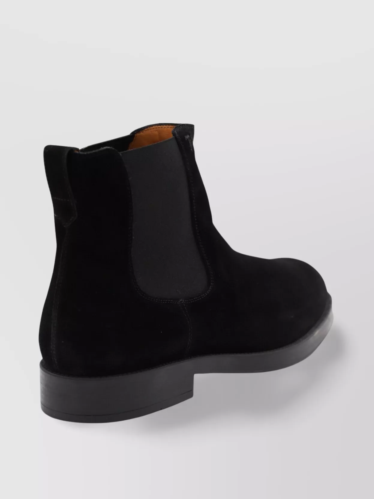 Tod's Suede Ankle Boots With Low Block Heel
