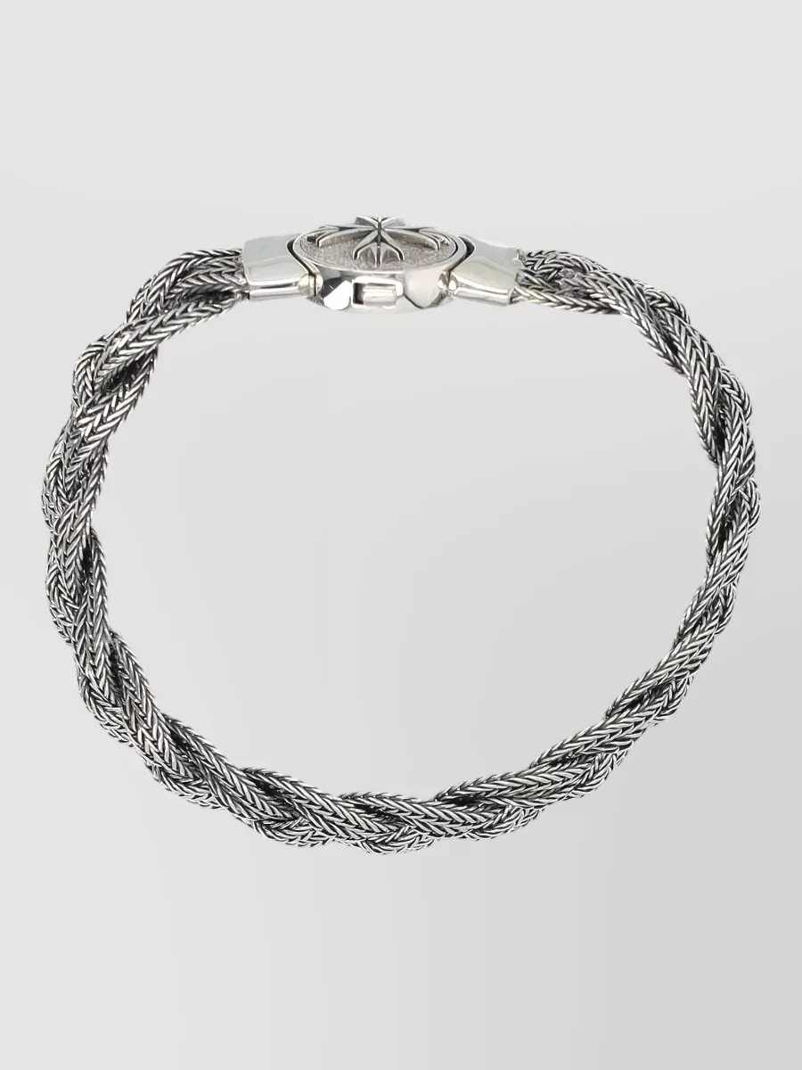 Emanuele Bicocchi Sterling Silver Braided Bracelet