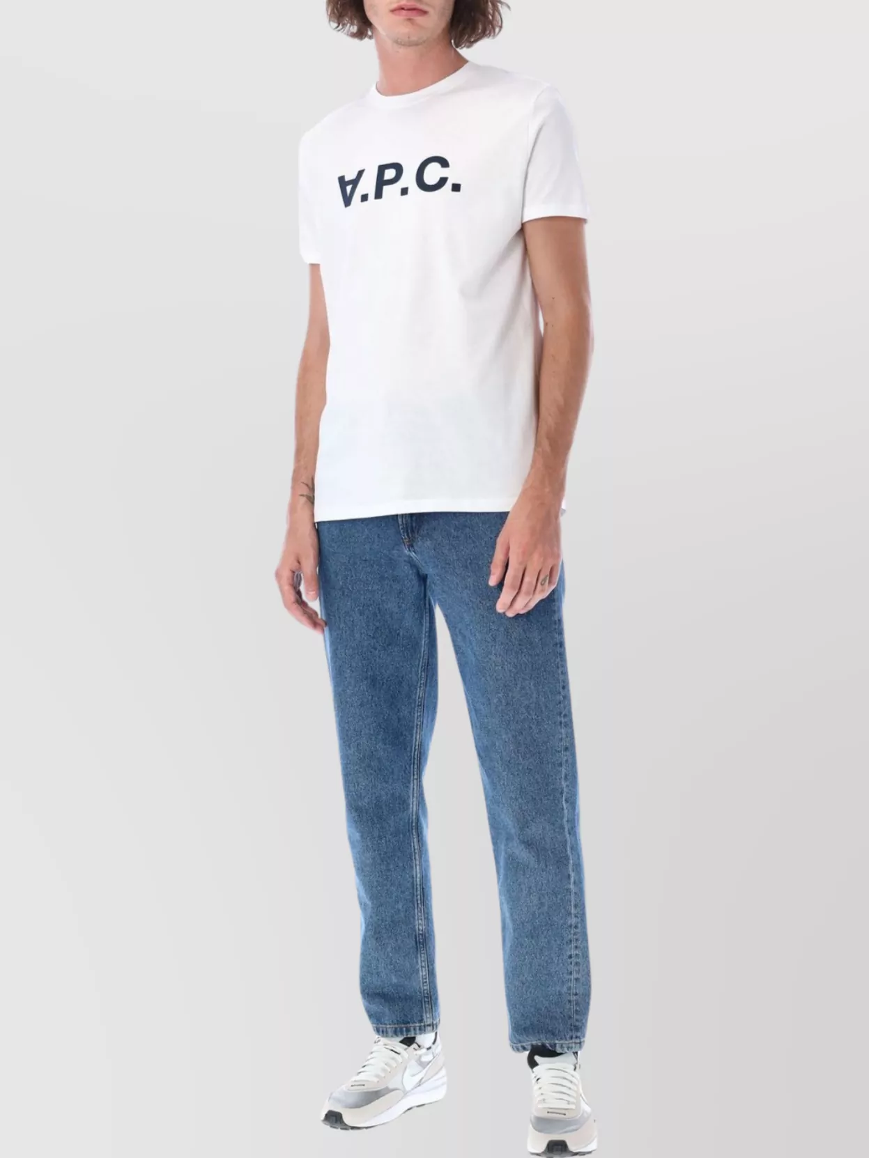 Apc Lightweight Cotton Crewneck T-shirt In White