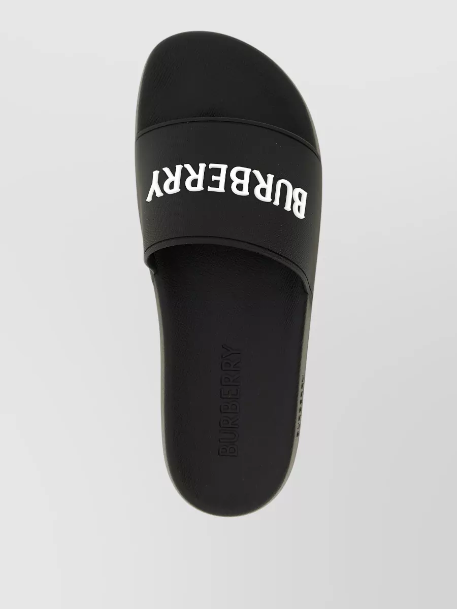 Burberry Furley Slides Open Toe Flat Sole