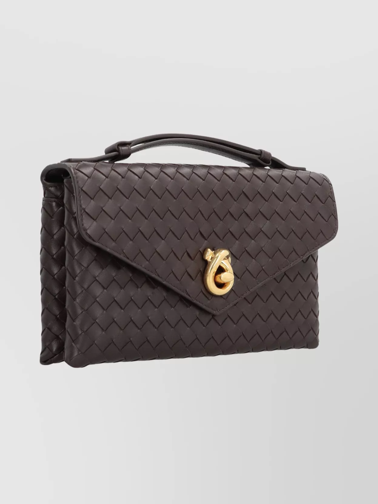 Bottega Veneta Knot Lock Lambskin Shoulder Bag