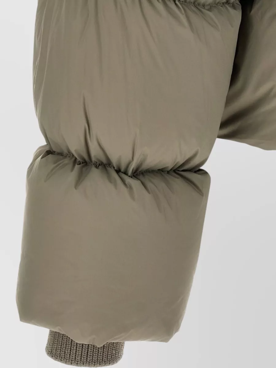 Rick Owens Down Oversized Cropped Quilted Puffer Jacket