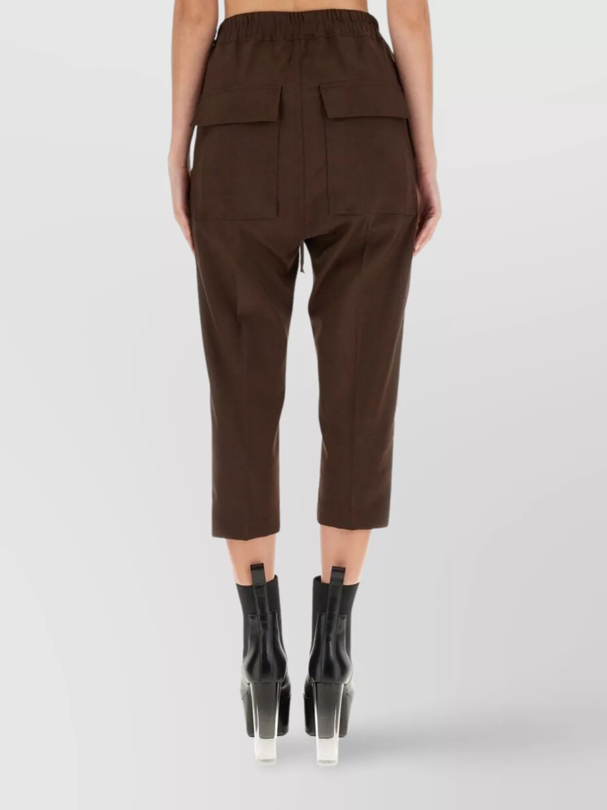 Rick Owens Women Drawstring Astaires Cropped Pants