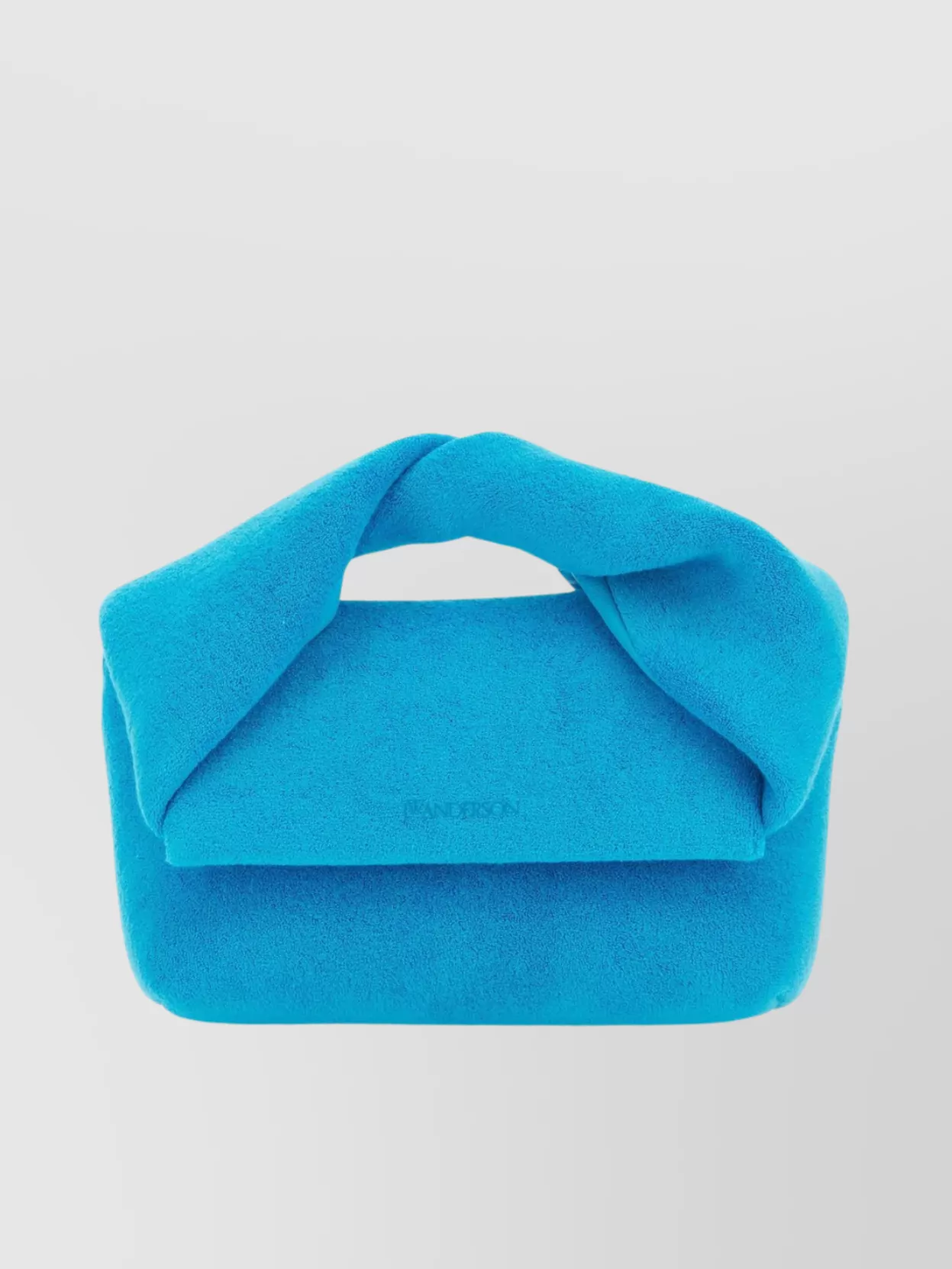 Shop Jw Anderson Fabric Twist Shoulder Bag In Blue