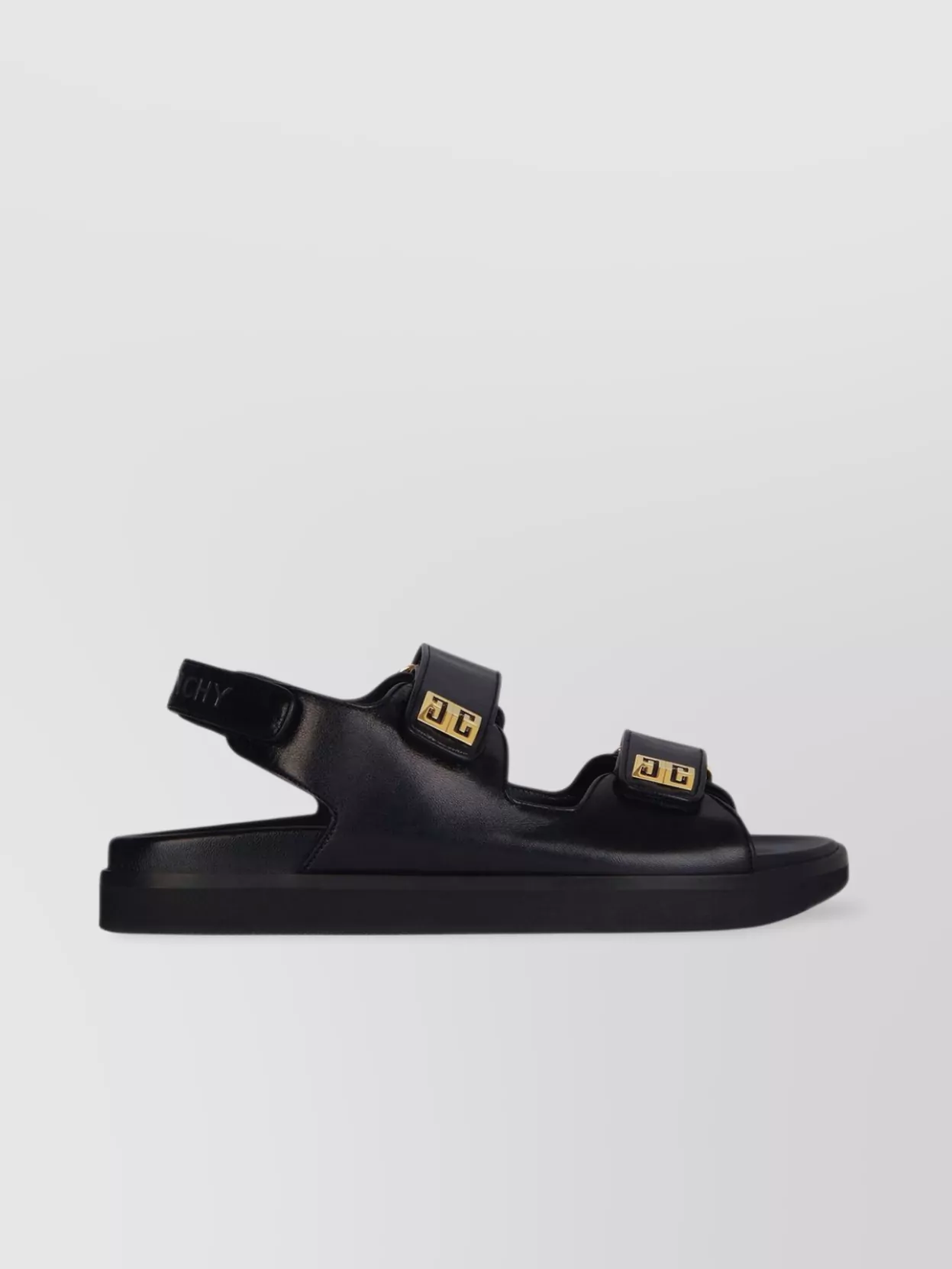 Shop Givenchy 4g Open Toe In Black