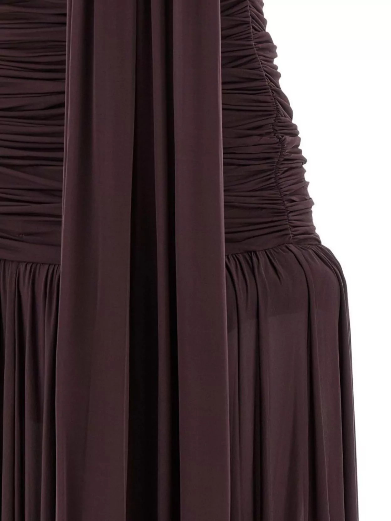 Magda Butrym One Shoulder Draped Floor-Length Dress