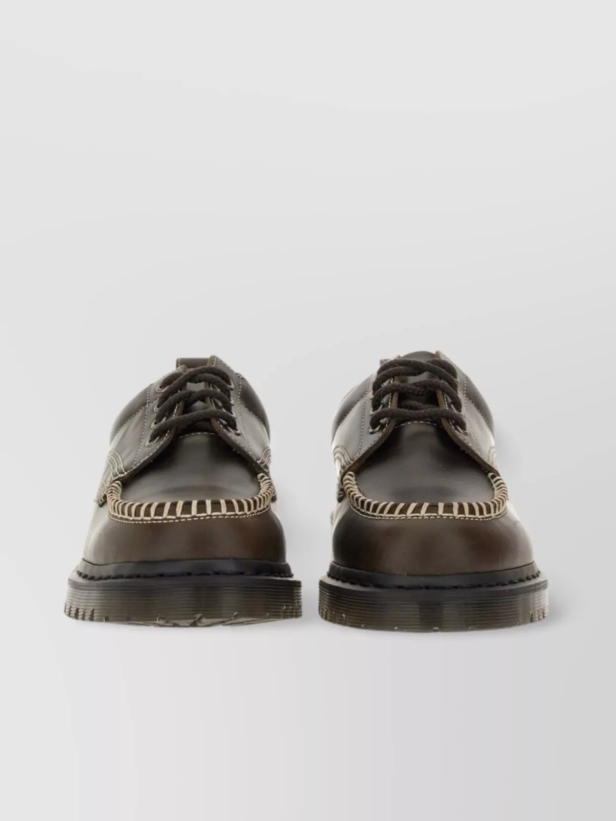 Dr Martens Chunky Sole Loafers Contrast Stitching