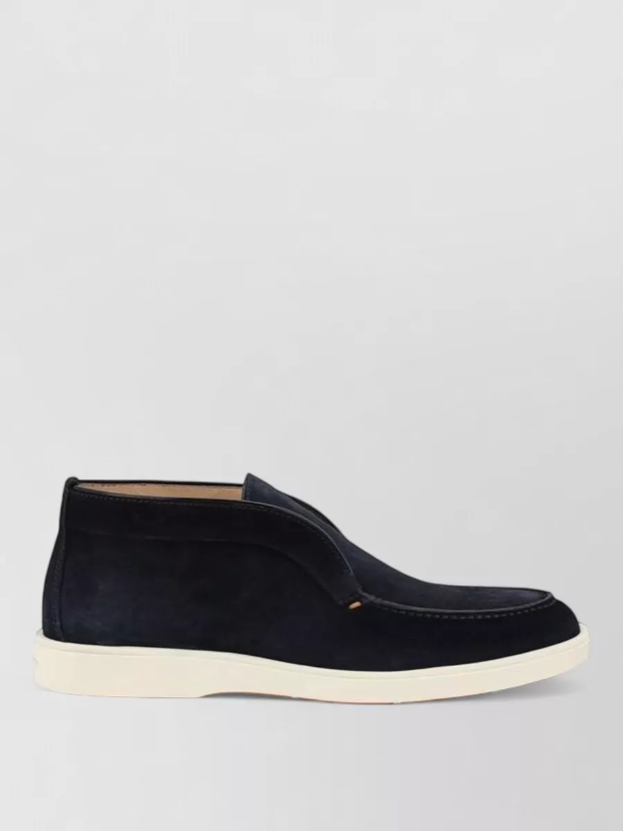 Santoni Leather Ankle Boots