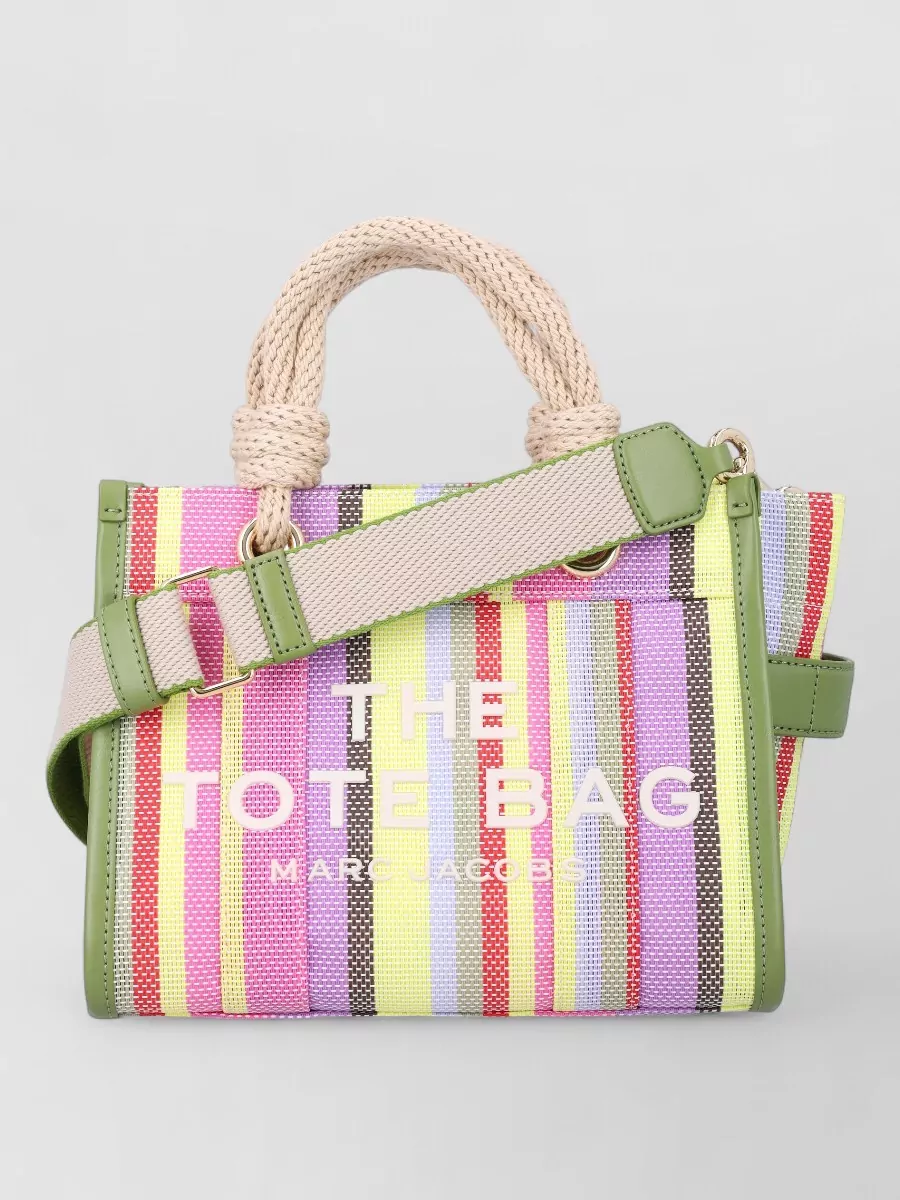 Marc Jacobs the tote bag small striped tote bag
