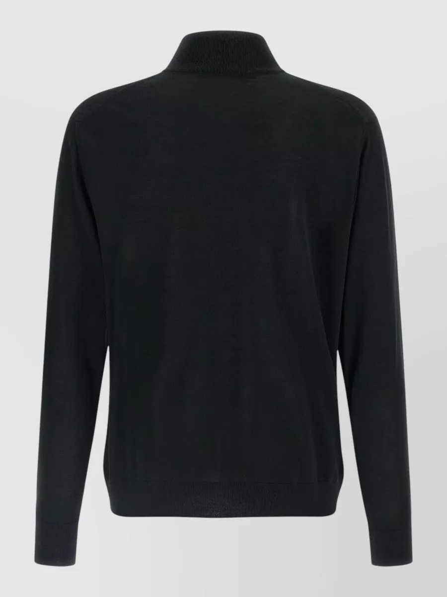 Kiton Wool Half-Zip Sweater