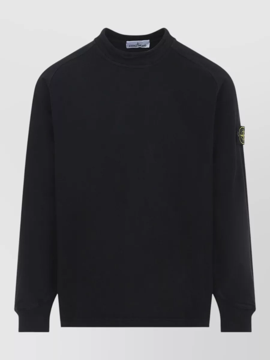Stone Island Ribbed long-sleeve sweatshirt