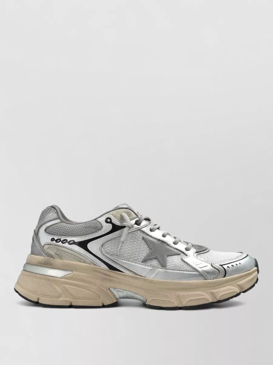Golden Goose Lightstar Sneakers Mesh Nappa Star Detail