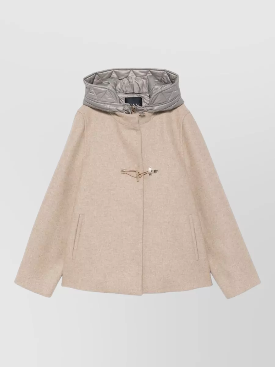 Fay hooded quilted coat