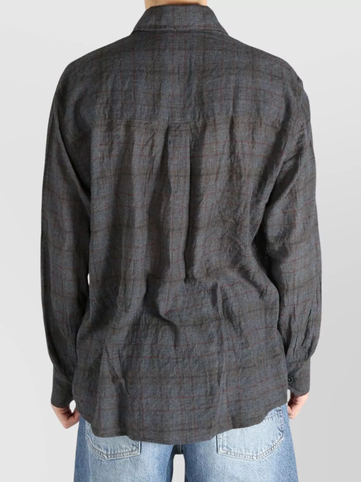 Our Legacy Check Pattern Button-Down Shirt With Chest Pocket