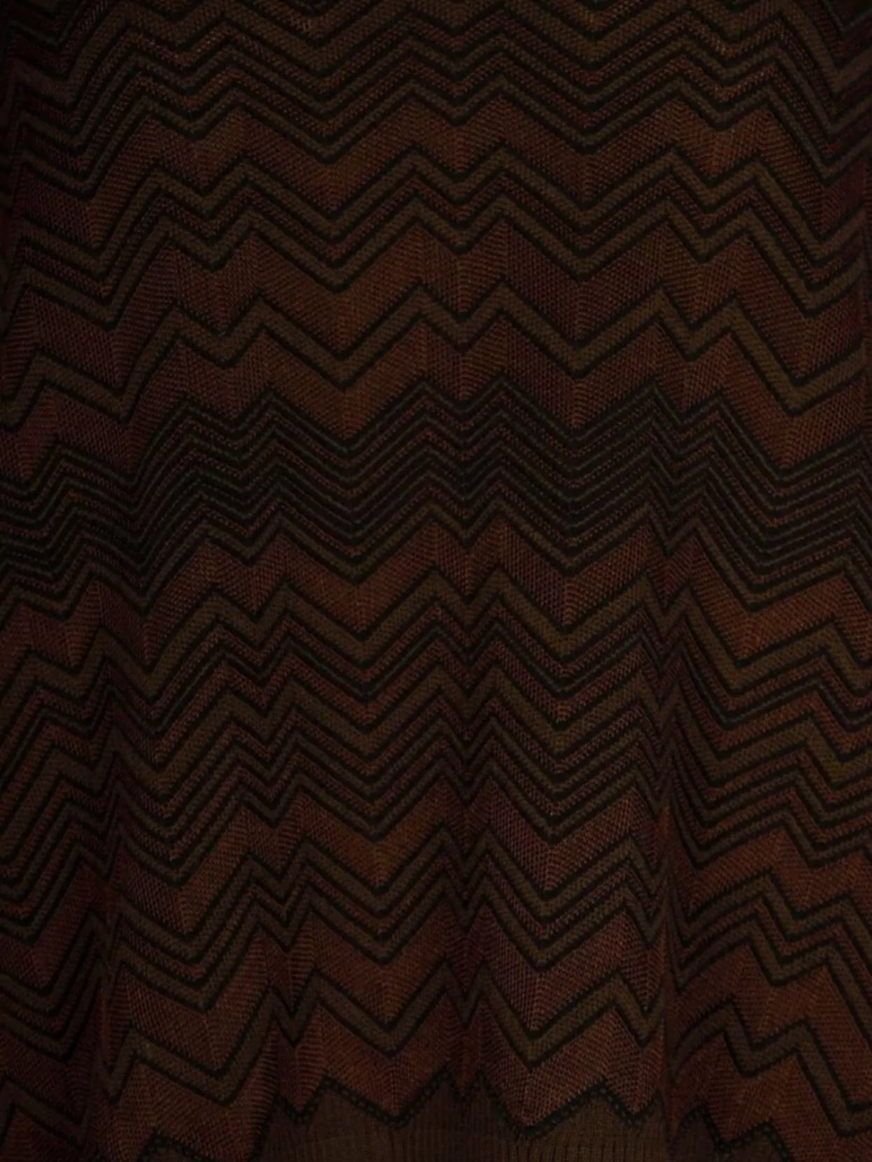 Missoni Chevron Pattern Long Sleeve Knitwear Top