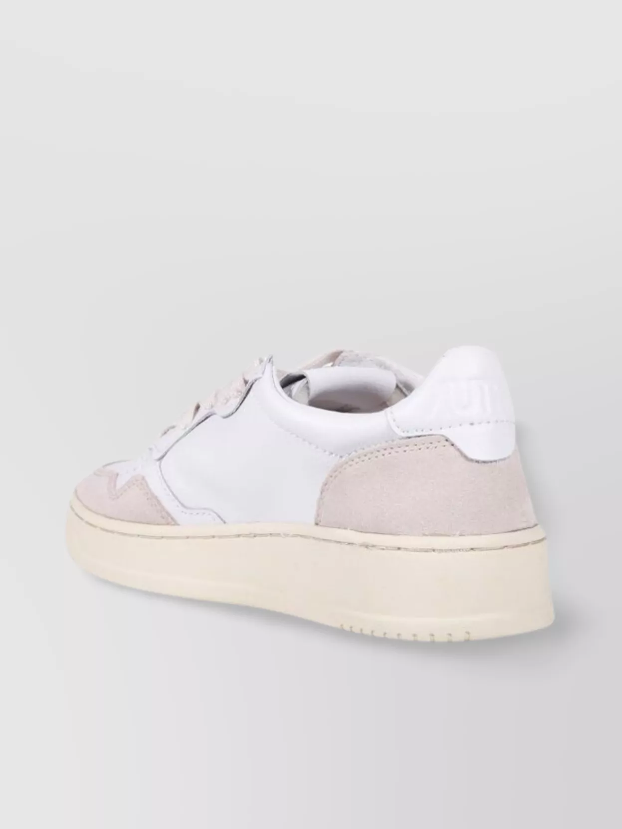 Autry Low Sneaker With Contrast Panel And Perforated Detailing