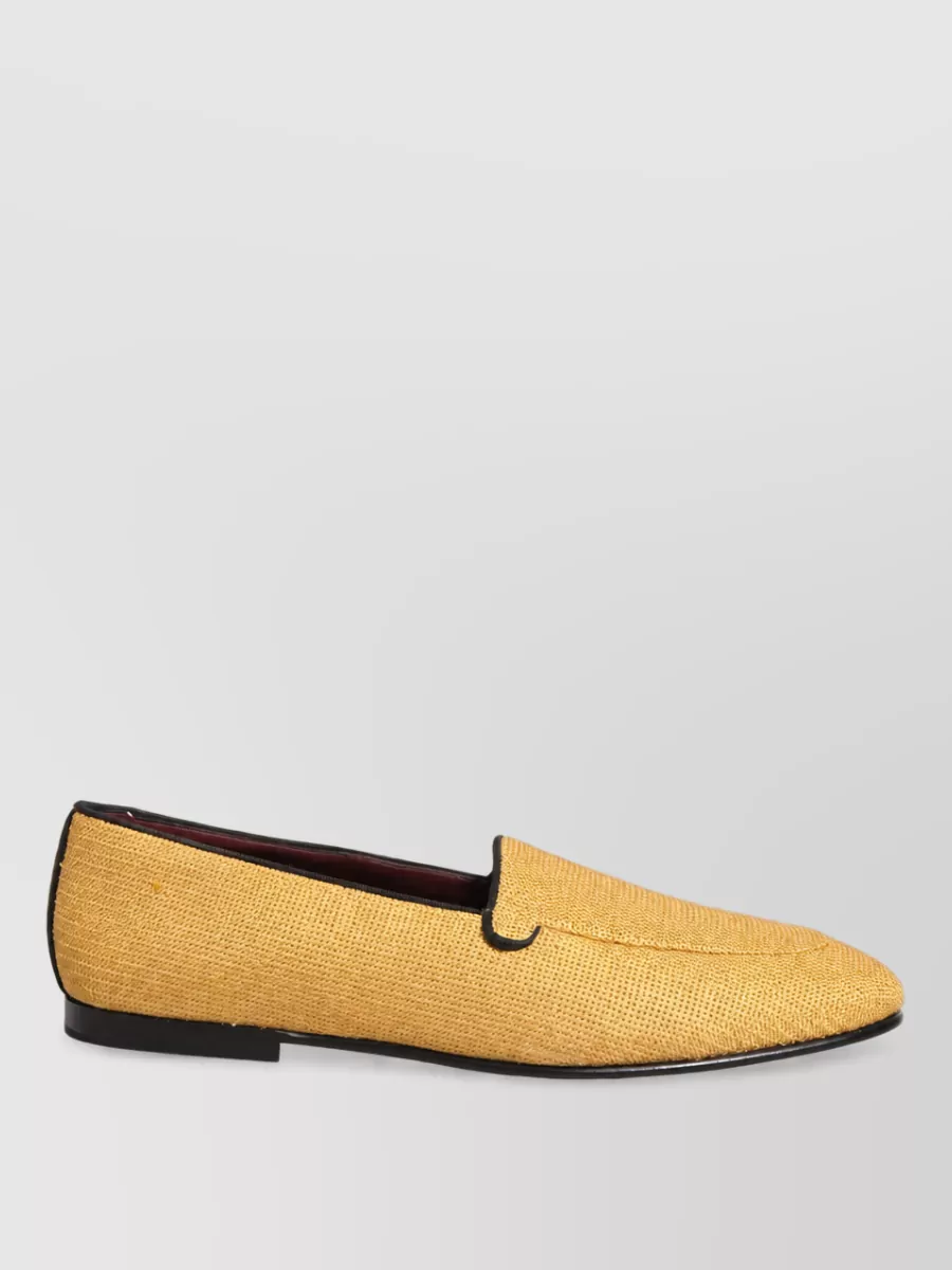 Dolce&Gabbana Leather Slip-On Loafers