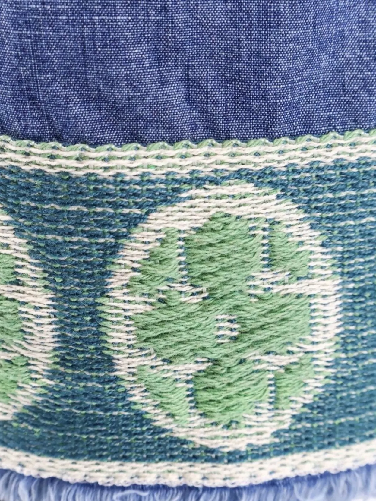 Valentino Garavani Denim Jacquard Bottom Shorts
