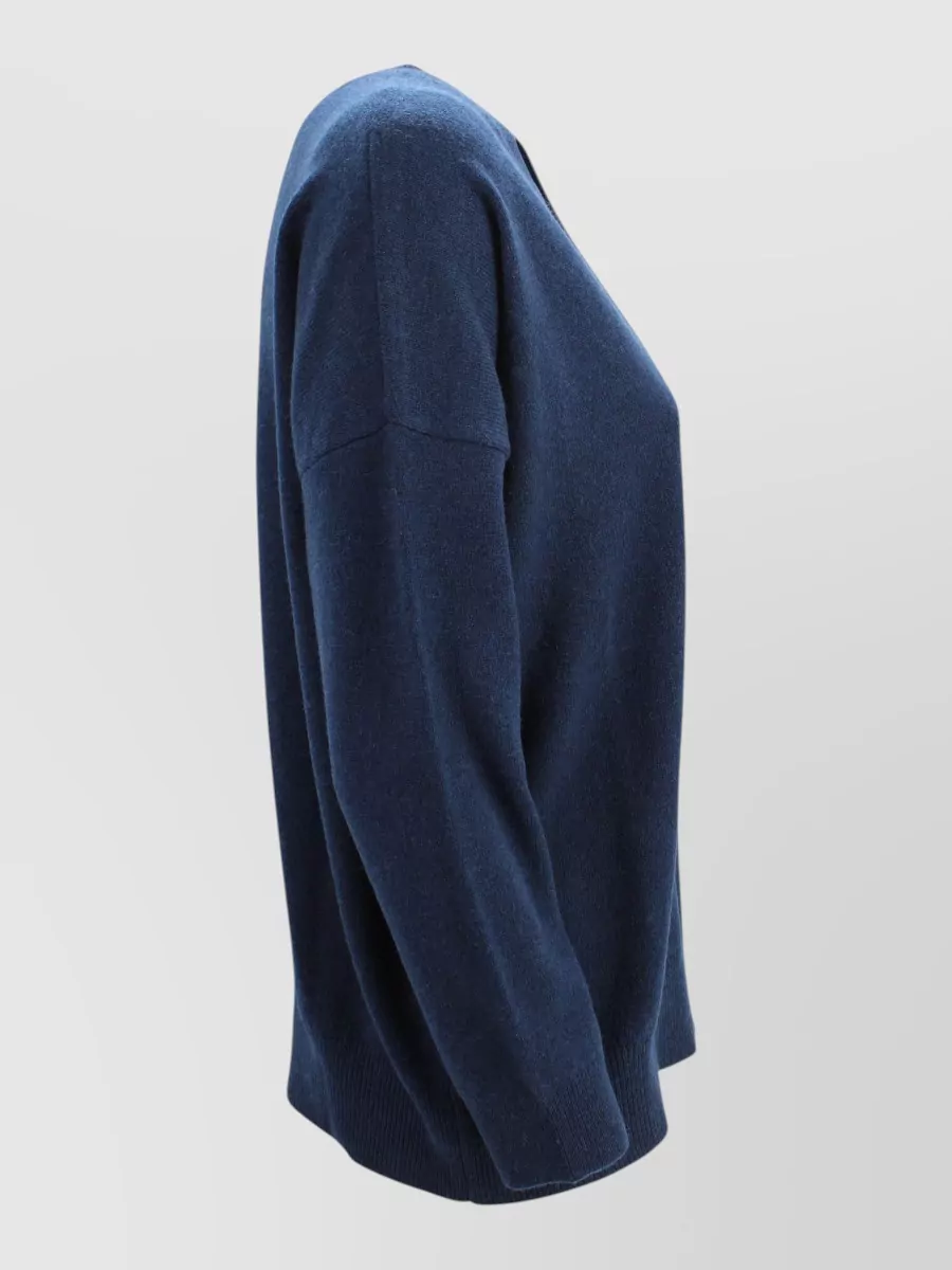 Kujten Organic Cashmere Jersey-Knit Sweater