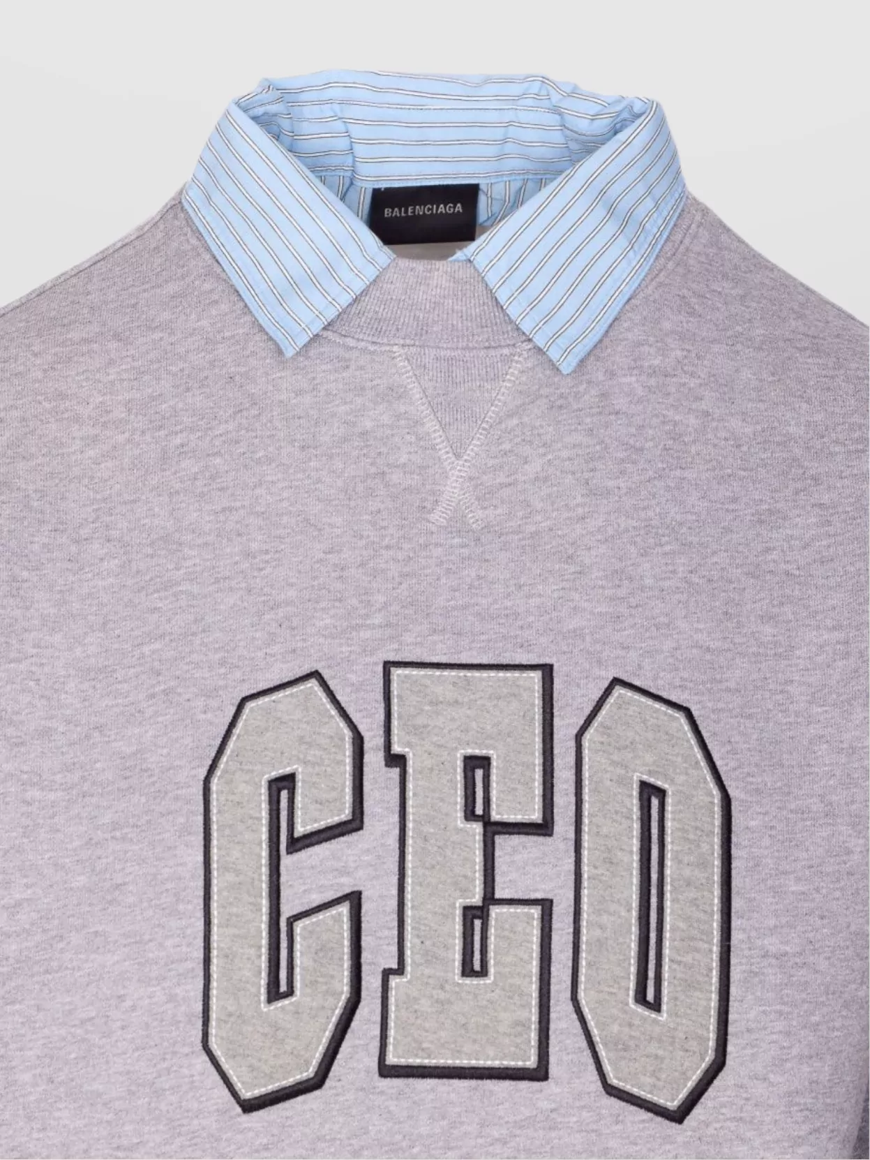 Balenciaga Knitwear Crewneck Embroidered On The Front