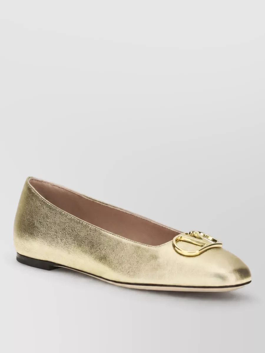 Valentino Garavani leather ballerina shoes