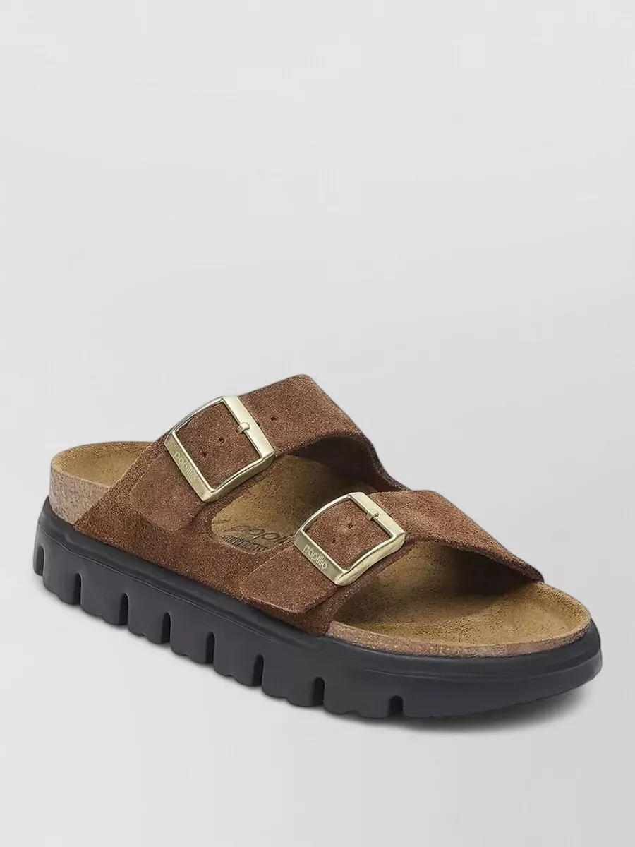 Birkenstock Suede Double Buckle Sandals