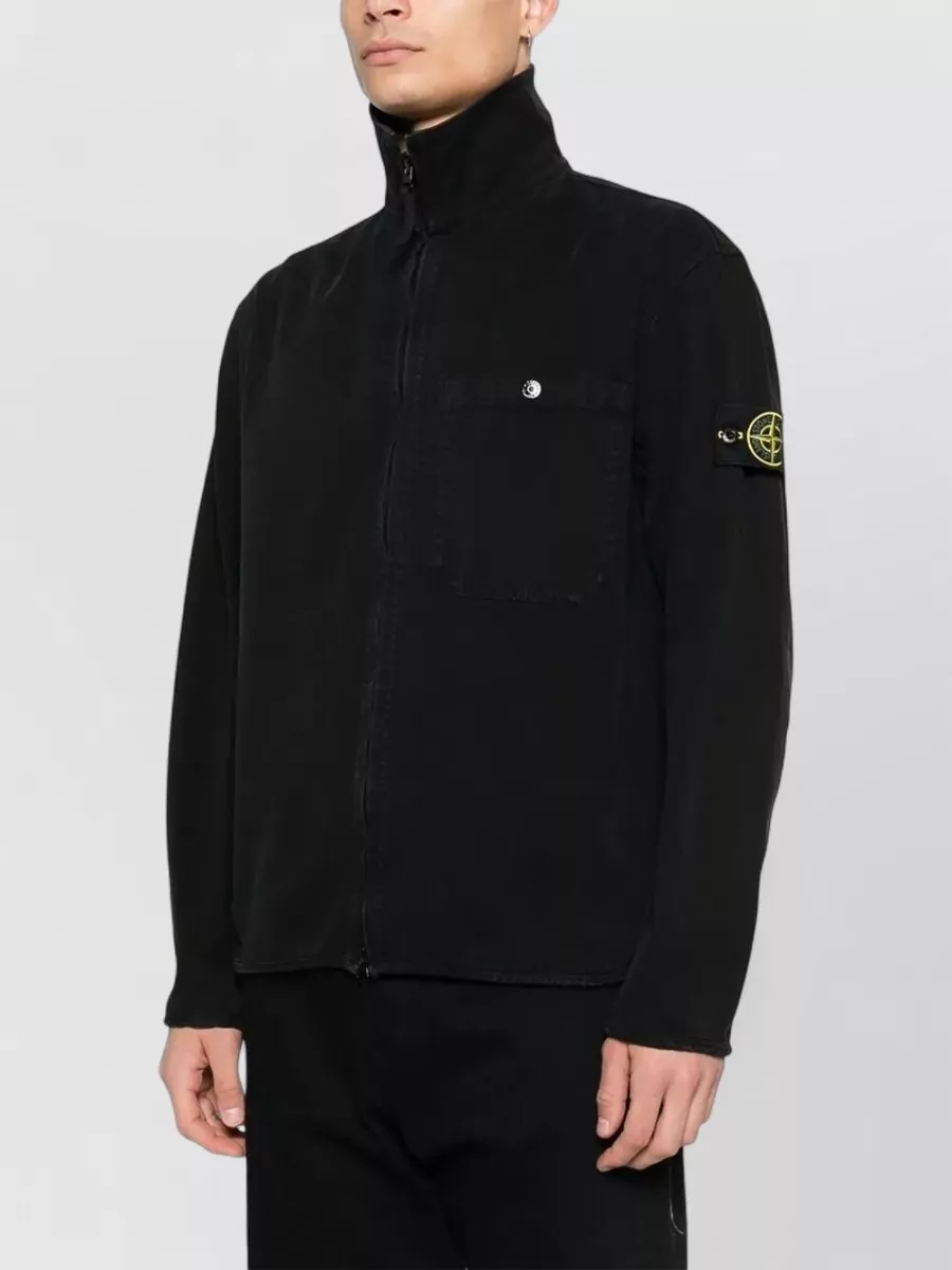 Stone Island Comfort-Fit Cotton Zip Shirt Jacket