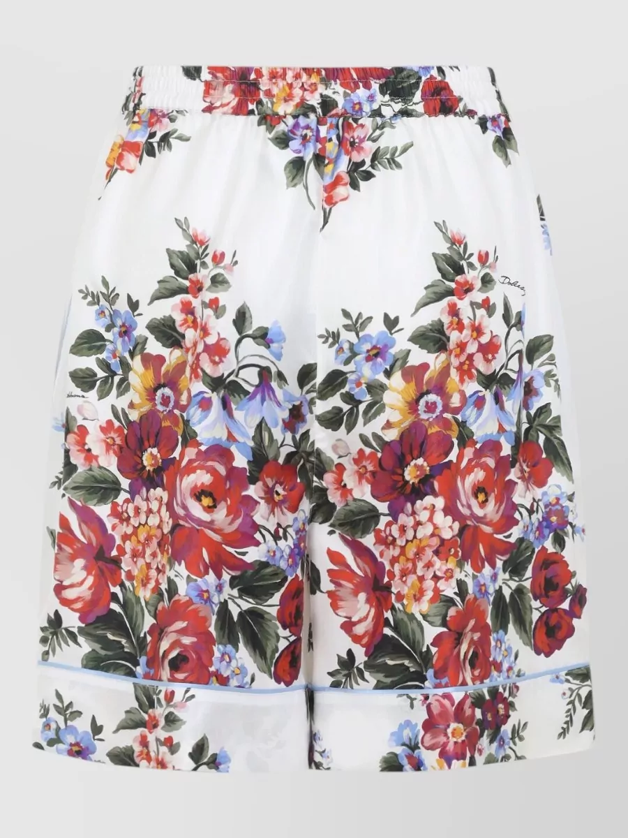 Dolce&Gabbana silk printed bermuda shorts