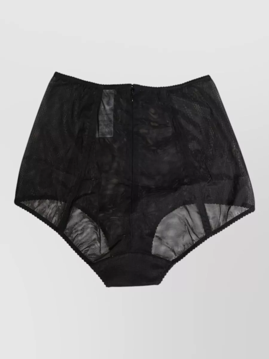 Dolce&Gabbana high-waist mesh briefs