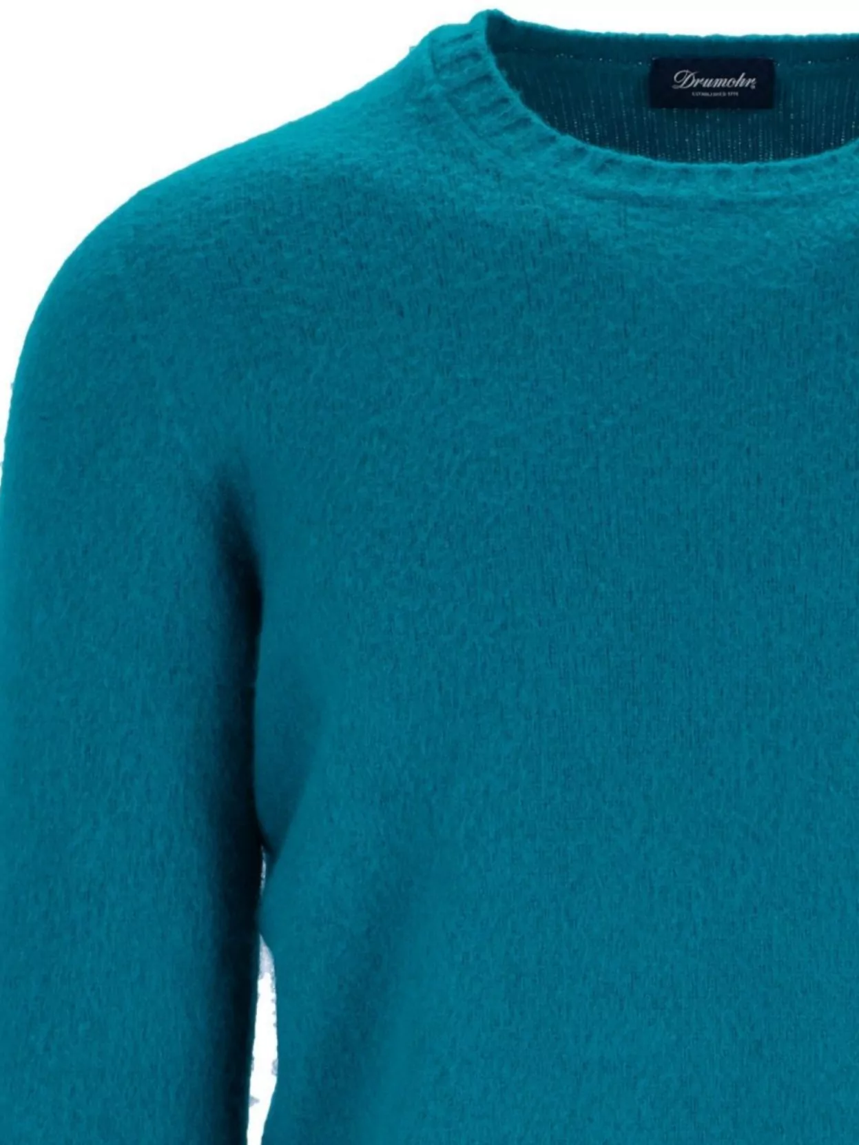 Drumohr Ribbed Crewneck Sweater With Soft Texture