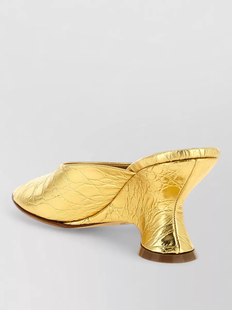 Dries Van Noten Leather Open-Toe Mules