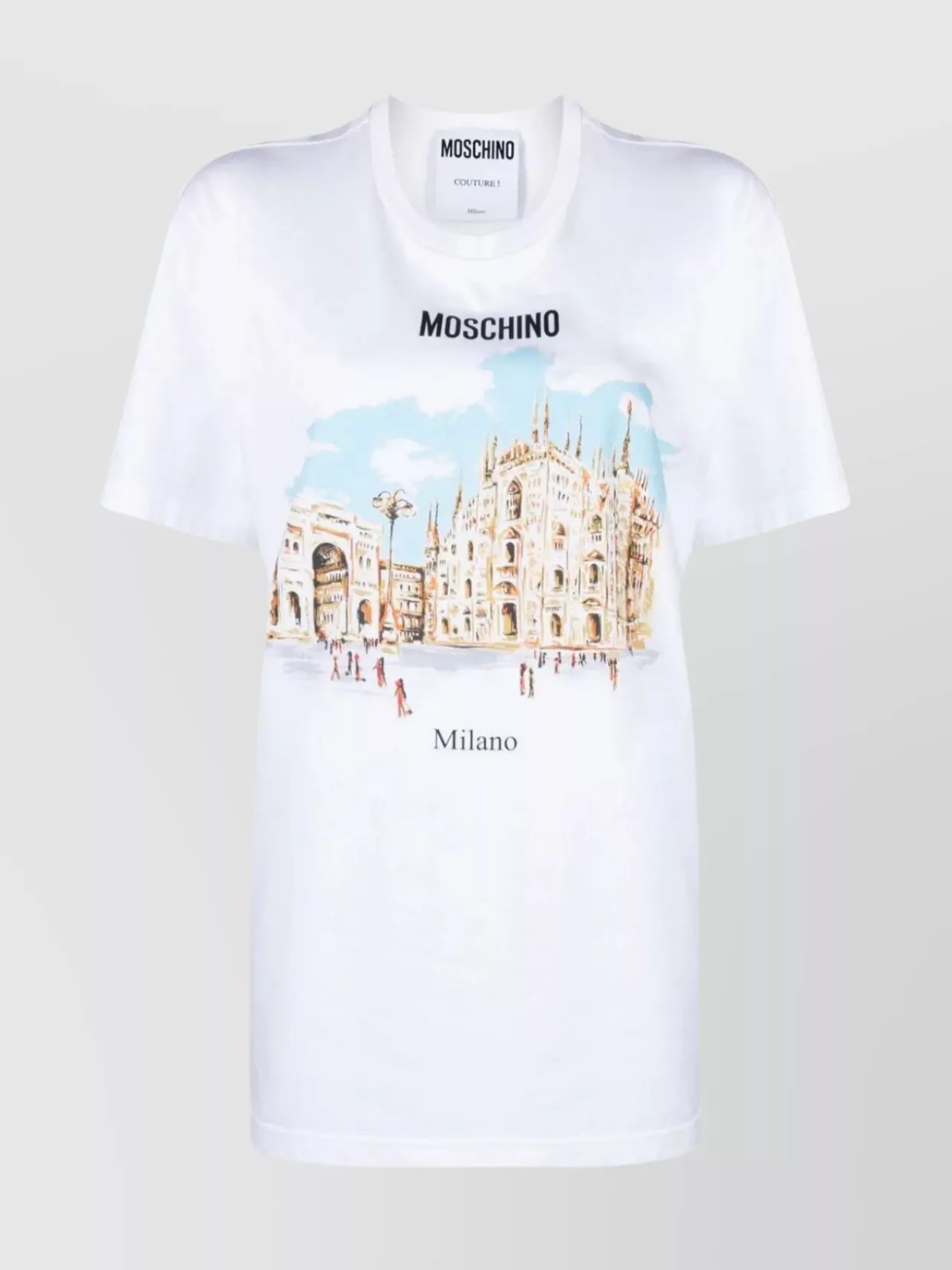 Shop Moschino Oversized Archive Graphic Print T-shirt