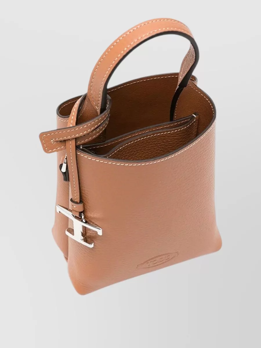 Tod's Micro Hammered Leather Mini Bag