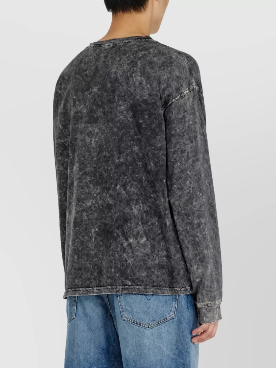 Diesel Cotton Relaxed-Fit Long-Sleeve T-Shirt