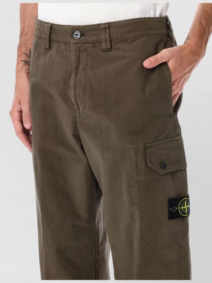 Stone Island Urban Cargo Trousers Ripstop Cotton Pockets