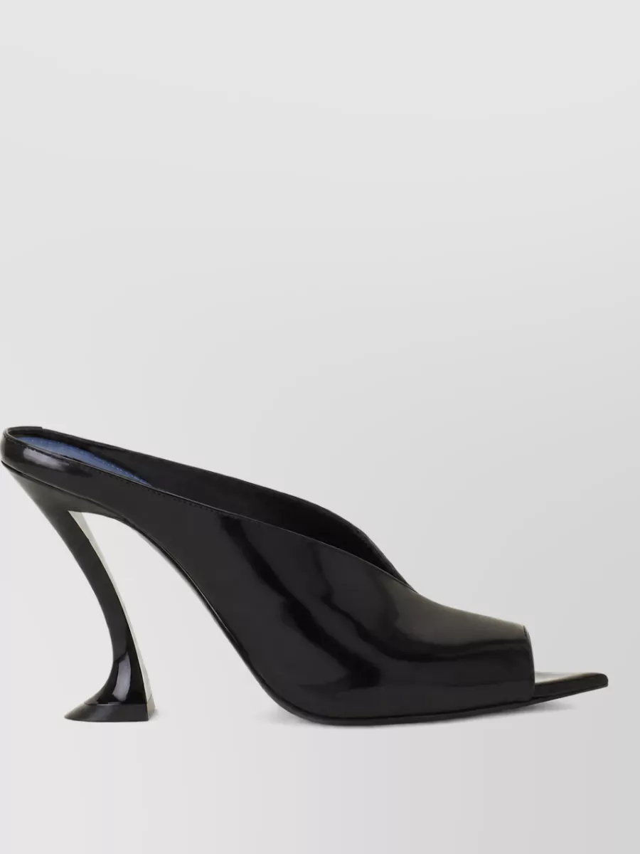 Lanvin Leather High Heel Mules