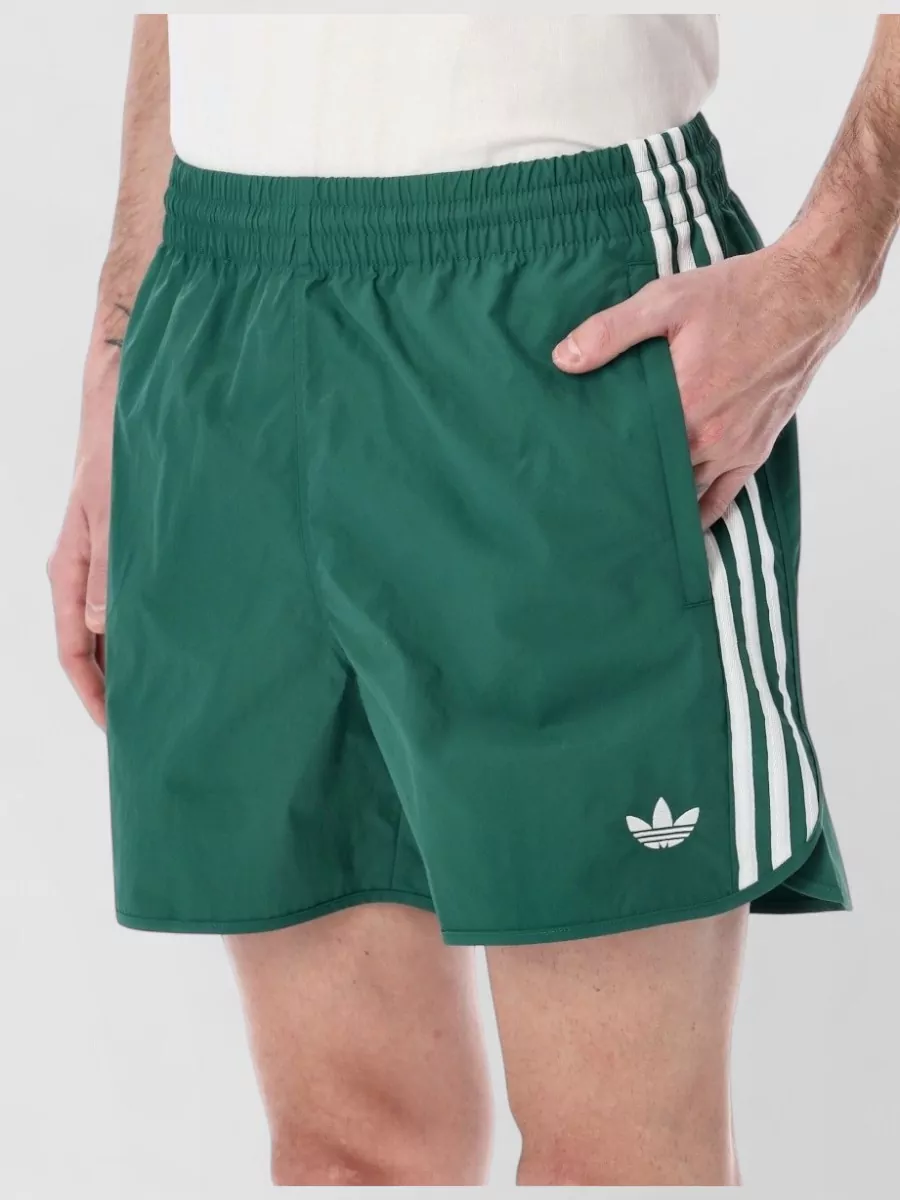 Adidas Originals Running Shorts Side Stripes And Pockets
