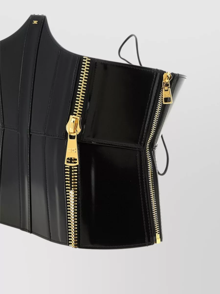Elisabetta Franchi leather bustier belt