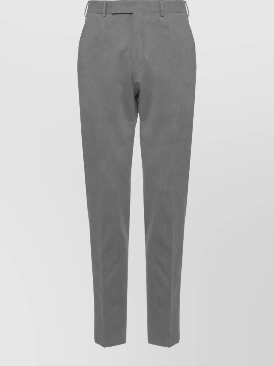 Pt Torino Straight-Leg Virgin Wool Tailored Trousers