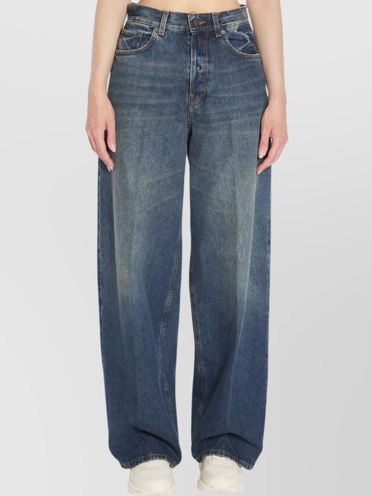 デニム・ジーパン Haikure Relaxed-Fit High-Waist Jeans With Vintage Wash Haikure Relaxed-Fit High-Waist With Vintage Wash Effect