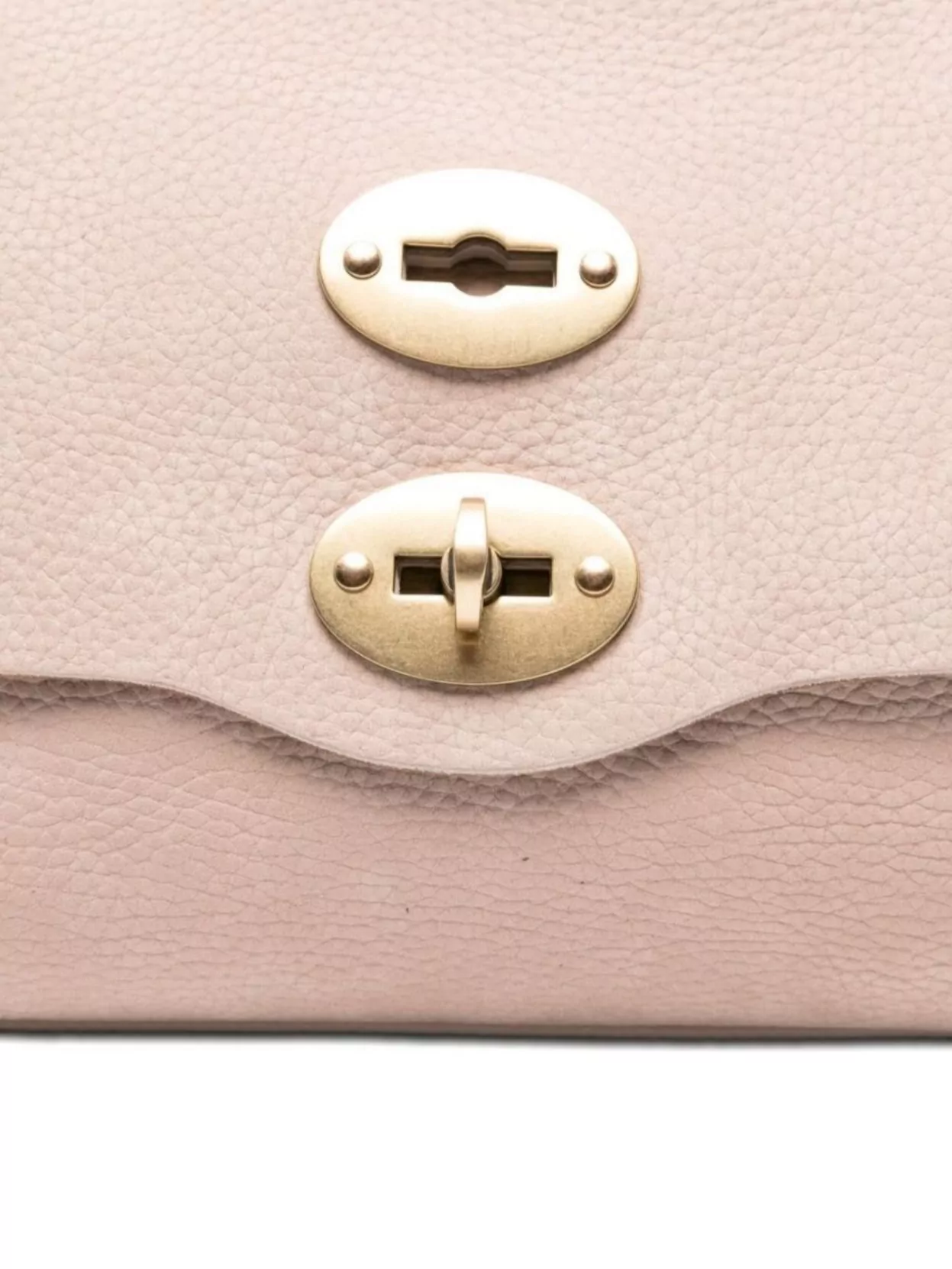 Zanellato Small Suede Leather Shoulder Bag With Studded Detail