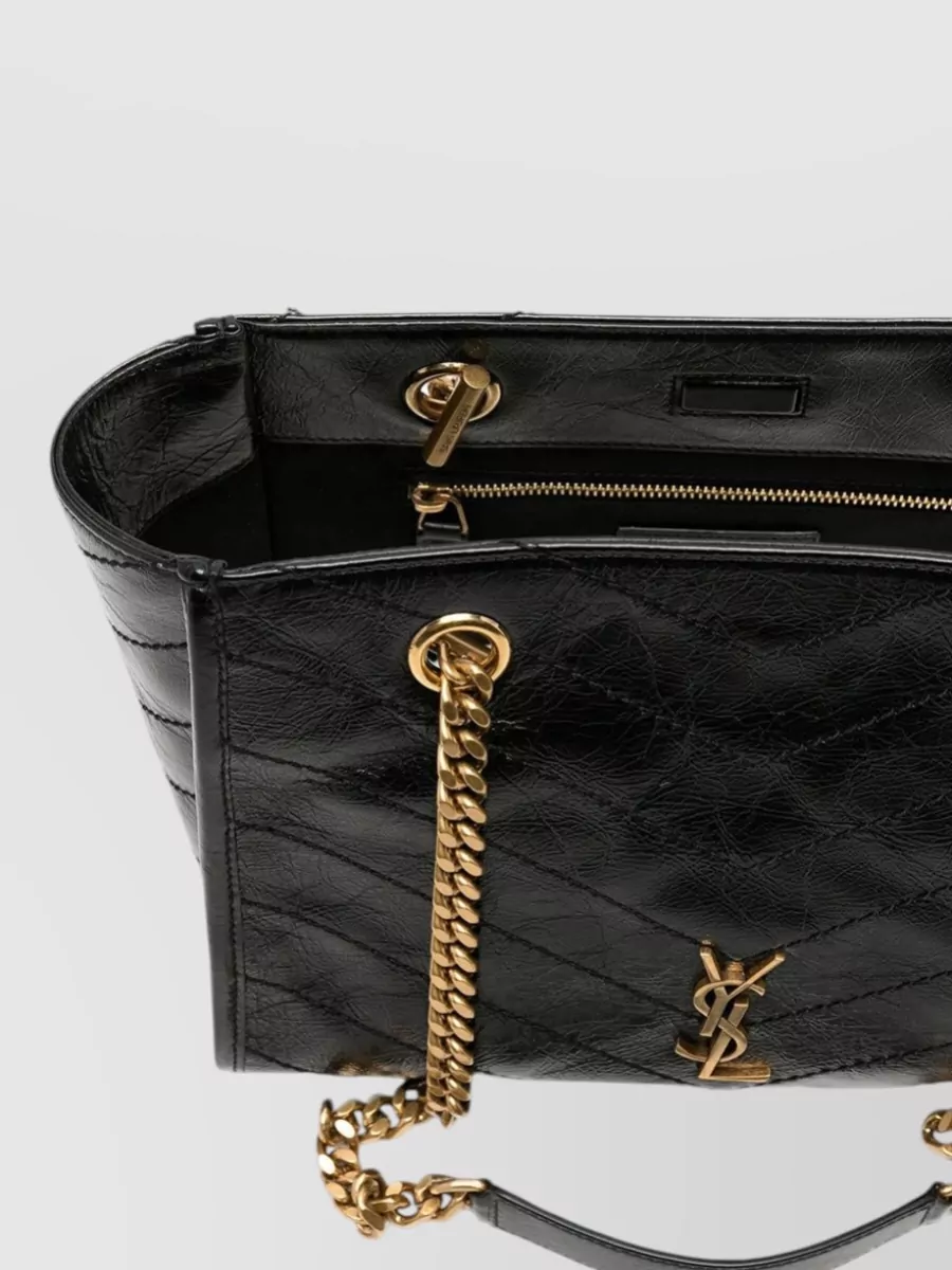 Saint Laurent Niki Small Leather Tote Bag