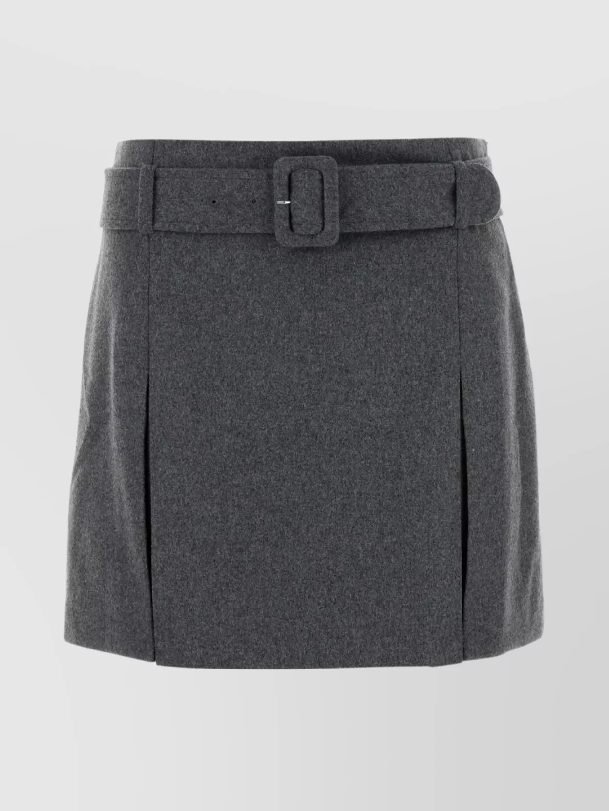Apc Mini Skirt Cecile Belted Waist In Gray