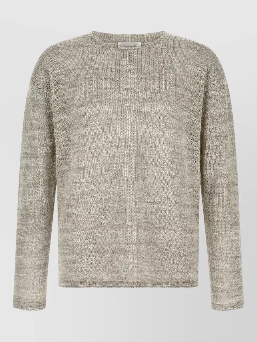 Roberto Collina Mouliné Knit Crew Neck Sweater