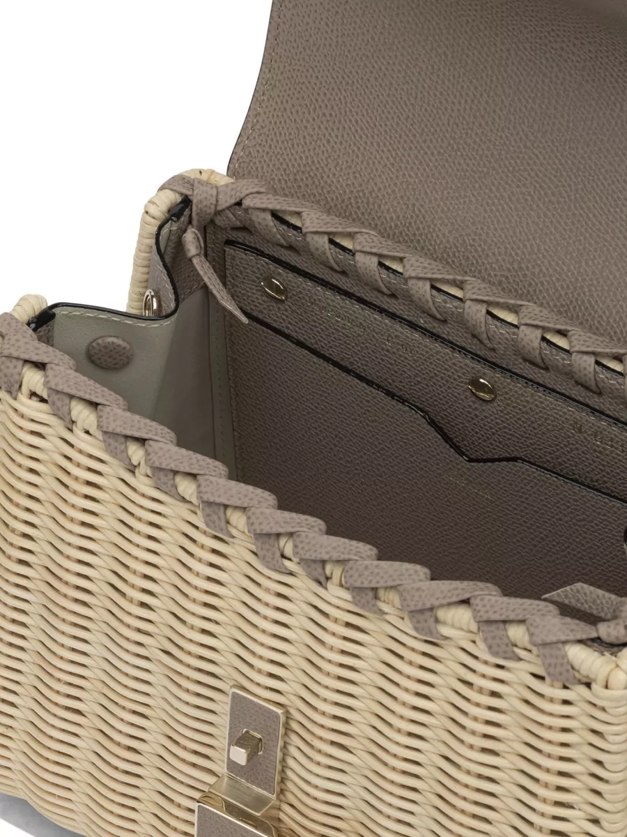 Valextra Iside Small Leather Tote Bag