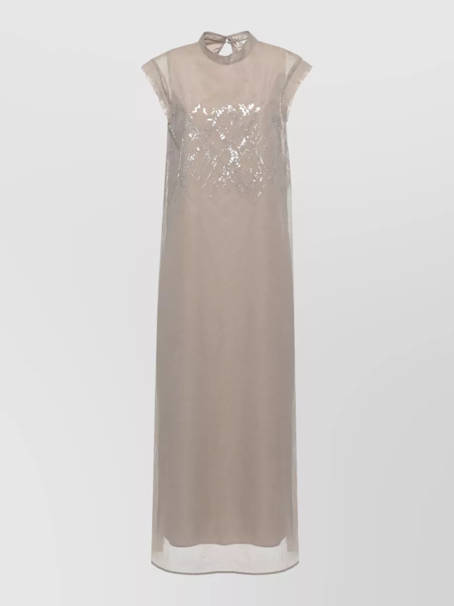 Panicale Silk Blend Sleeveless Midi Dress